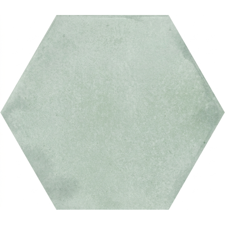 Carrelage sol hexagonal Acuarela menthe 12,4x10,6 cm