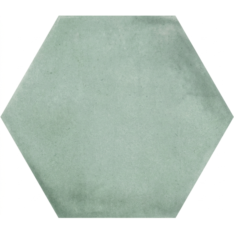Carrelage sol hexagonal Acuarela menthe 12,4x10,6 cm