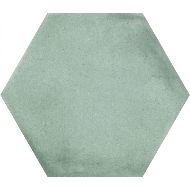 Carrelage sol hexagonal Acuarela menthe 12,4x10,6 cm