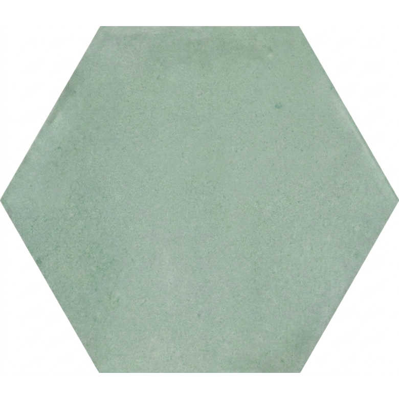 Carrelage sol hexagonal Acuarela menthe 12,4x10,6 cm