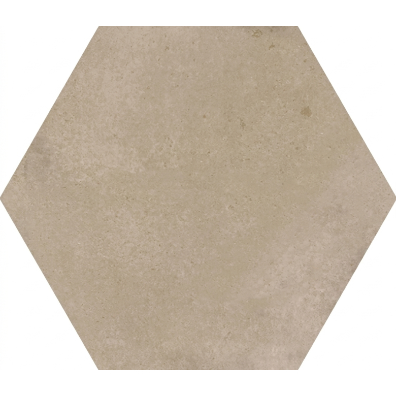 Carrelage sol hexagonal Acuarela beige 12,4x10,6 cm