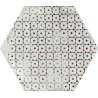 Carrelage sol hexagonal Acuarela décor mix 12,4x10,6 cm