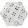 Carrelage sol hexagonal Acuarela décor mix 12,4x10,6 cm