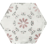 Carrelage sol hexagonal Acuarela décor mix 12,4x10,6 cm