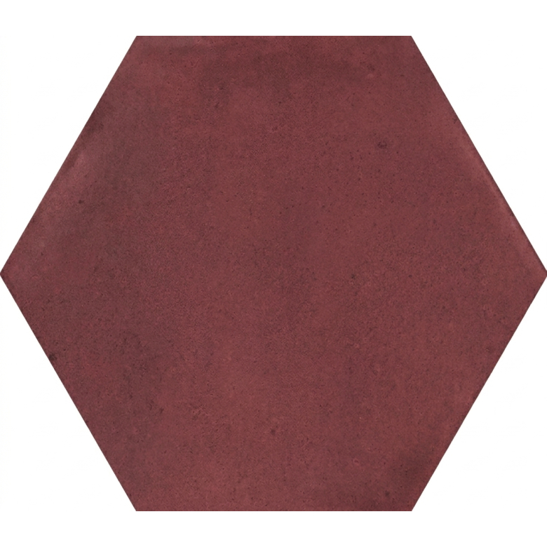 Carrelage sol hexagonal Acuarela prune 12,4x10,6 cm