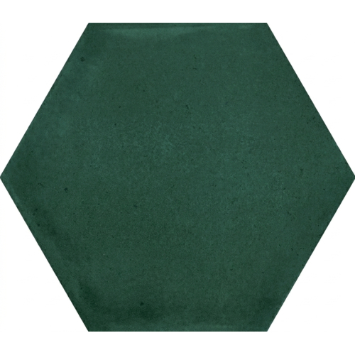 Carrelage sol hexagonal Acuarela émeraude 12,4x10,6 cm