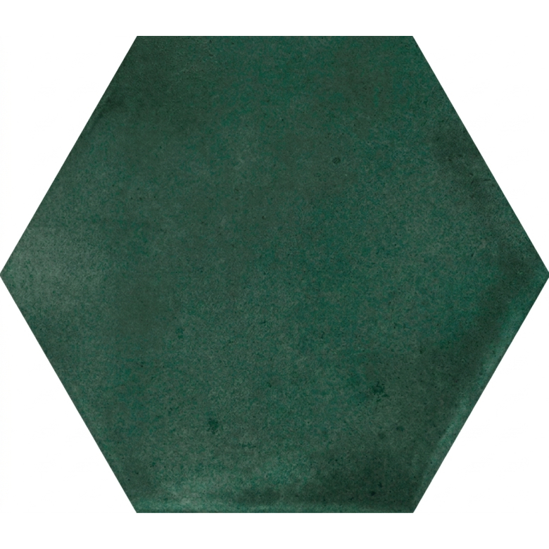 Carrelage sol hexagonal Acuarela émeraude 12,4x10,6 cm
