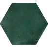 Carrelage sol hexagonal Acuarela émeraude 12,4x10,6 cm