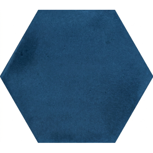  Carrelage sol hexagonal Acuarela bleu marine 12,4x10,6 cm