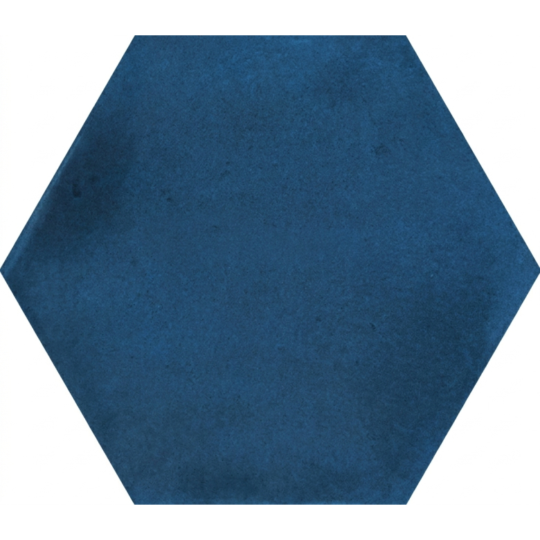  Carrelage sol hexagonal Acuarela bleu marine 12,4x10,6 cm