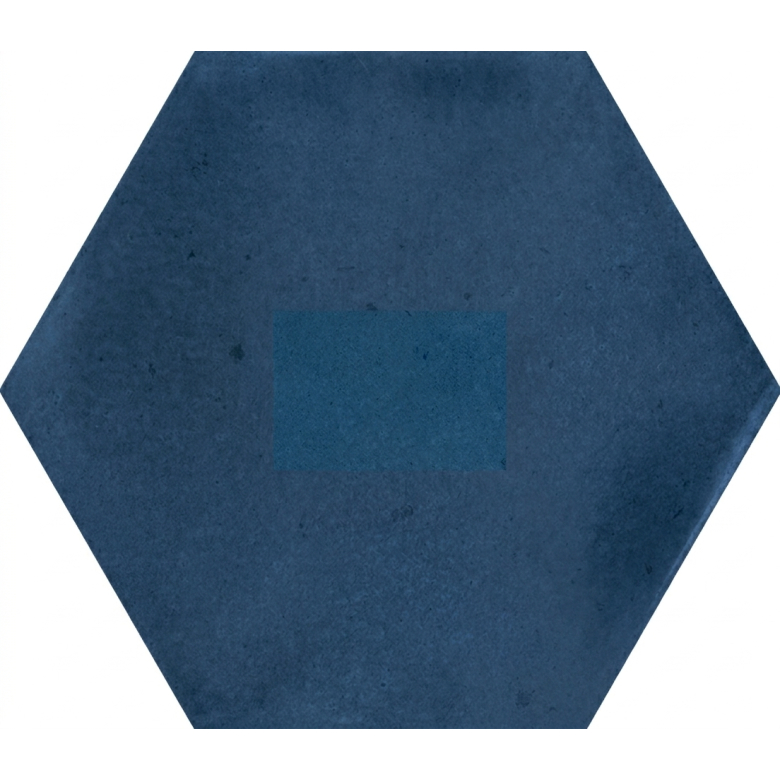  Carrelage sol hexagonal Acuarela bleu marine 12,4x10,6 cm