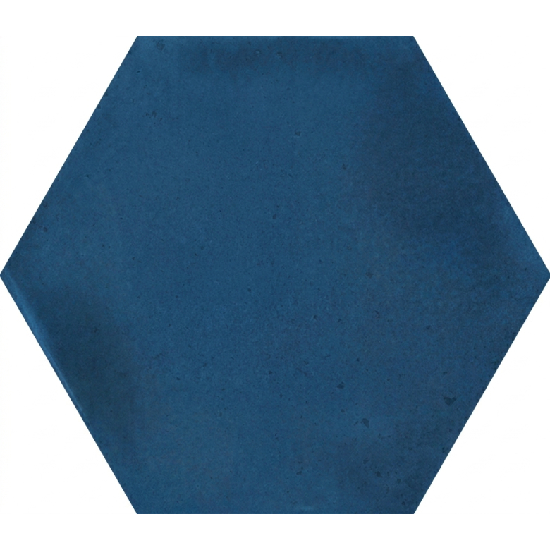 Carrelage sol hexagonal Acuarela bleu marine 12,4x10,6 cm