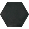 Carrelage sol hexagonal Acuarela nuit noir 12,4x10,6 cm