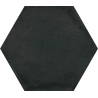 Carrelage sol hexagonal Acuarela nuit noir 12,4x10,6 cm