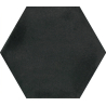 Carrelage sol hexagonal Acuarela nuit noir 12,4x10,6 cm