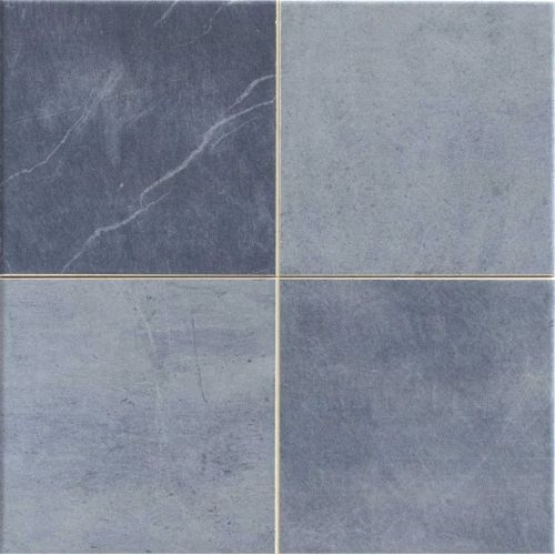 Carrelage sol extérieur effet Pierre de Bali Naga azur R11 33x33 cm
