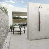 Carrelage sol extérieur effet Pierre de Bali Naga blanc R11 33x33 cm