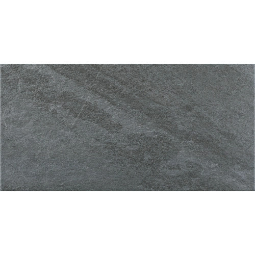 Carrelage sol extérieur effet pierre Bocca di l'oro anthracite R11 30x60cm