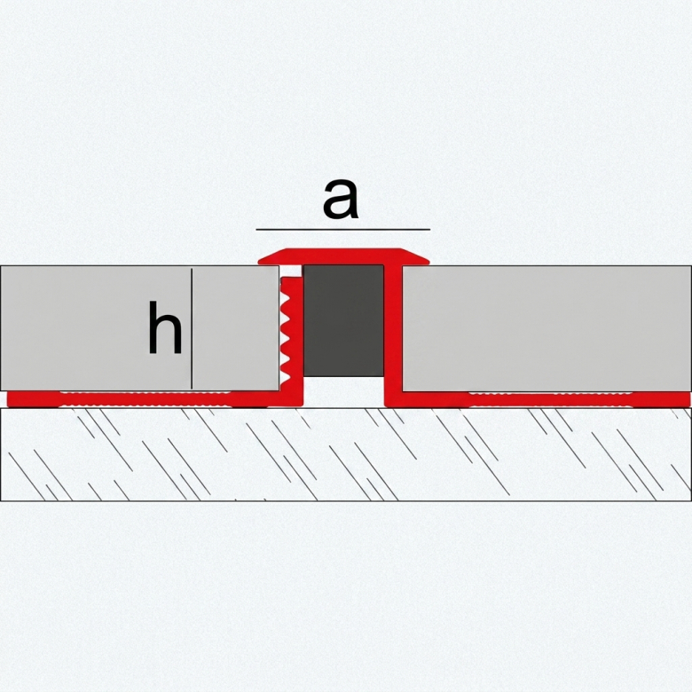 Joints de dilatation en aluminium et EPDM 2,5ml