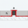 Joints de dilatation en aluminium et EPDM 2,5ml
