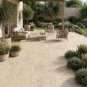 Carrelage sol extérieur effet pierre travertin Bodrum sable R11 60x120 cm