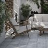 Carrelage sol extérieur classique Aragon bleu 33x33 cm R11