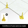 Croisillons 2 mm autonivelant pour pose droite et diagonale.