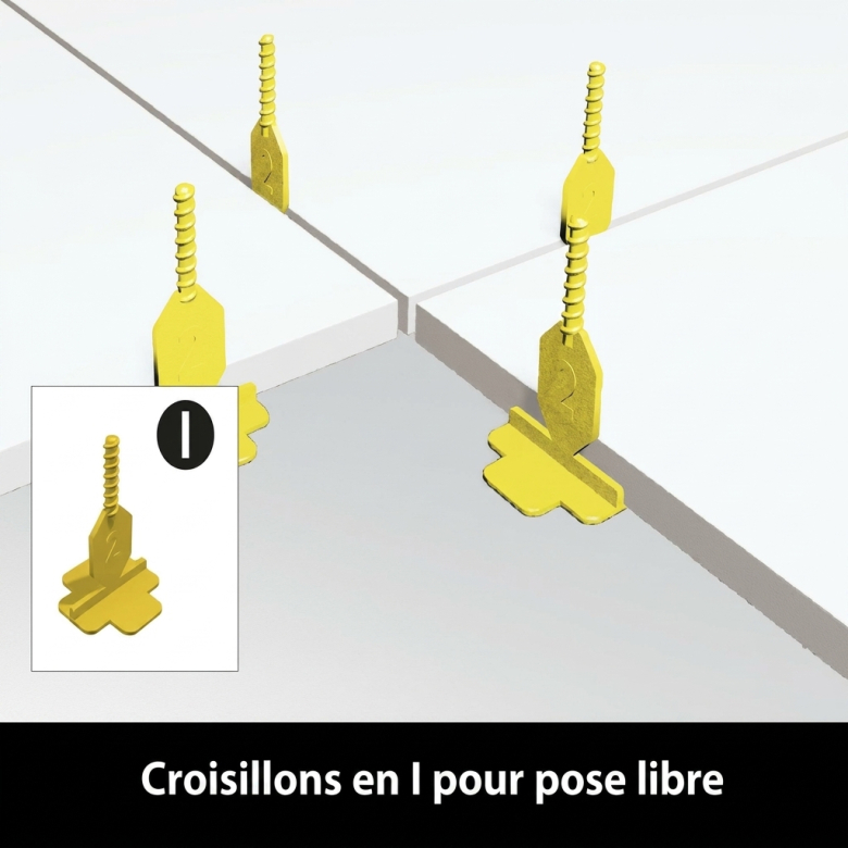 Croisillons 2 mm autonivelant Pavilift.