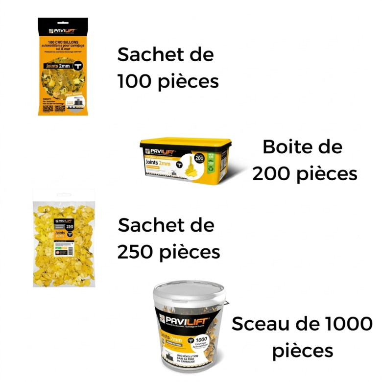 Croisillons 2 mm autonivelant Pavilift