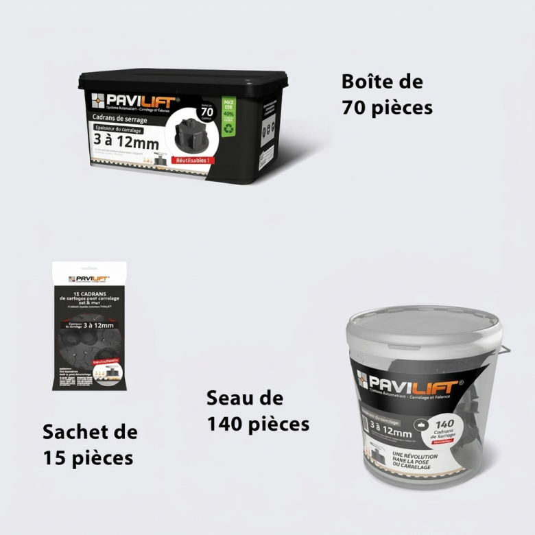 Cadrans pour croisillons autonivelant Pavilift.