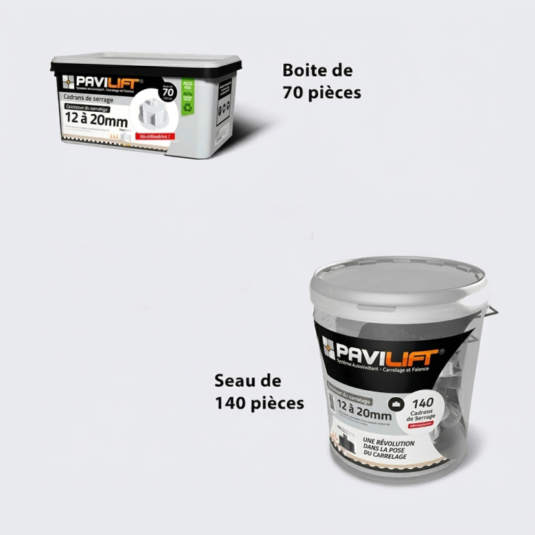 Cadrans pour dalles 2 cm pour croisillons autonivelant Pavilift.