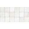 Carrelage mur effet zellige Asilah block blanc grisé 32x62,5 cm