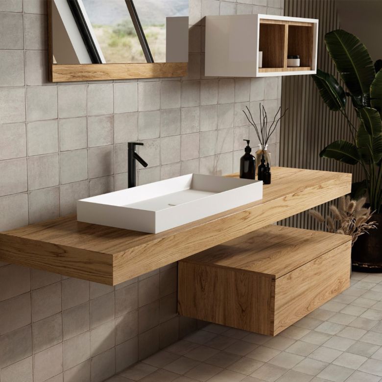 Carrelage mur effet zellige Asilah block perle32x62,5 cm