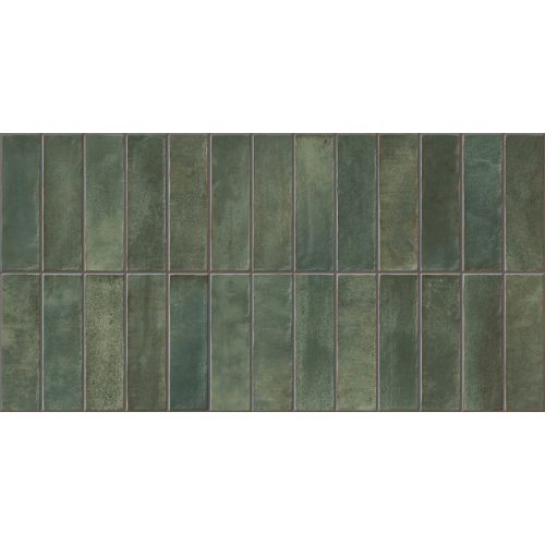 Carrelage mur effet zellige Asilah limit émeraude 32x62,5 cm