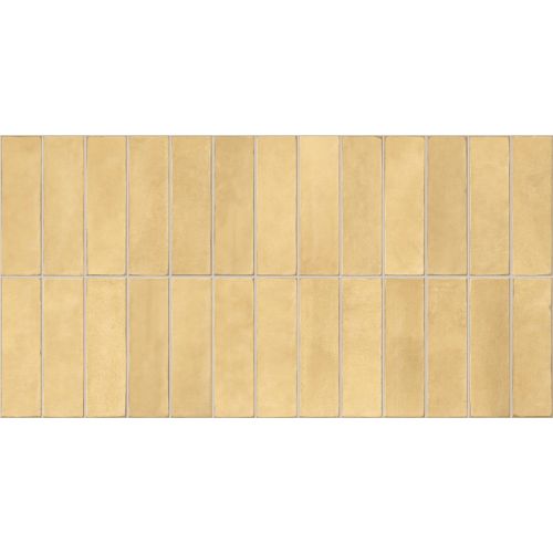 Carrelage mur effet zellige Asilah limit jaune 32x62,5 cm