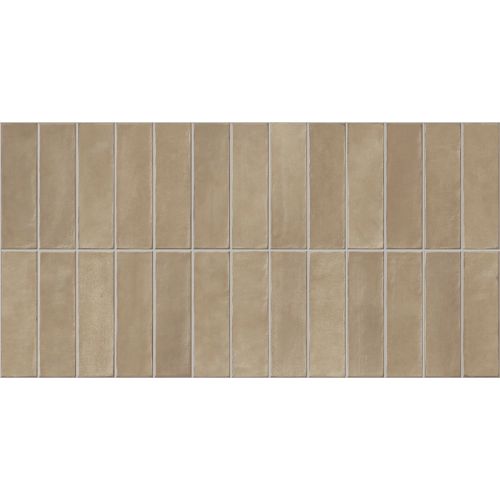 Carrelage mur effet zellige Asilah limit marron 32x62,5 cm