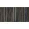 Carrelage mur effet zellige Asilah long noir 32x62,5 cm