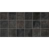 Carrelage mur effet zellige Asilah block noir 32x62,5 cm