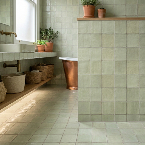 Carrelage mur effet zellige...