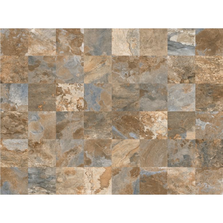 Dalle extérieur effet pierre Krabi 2.0 terre R11 60x60 cm