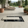 Dalle extérieur effet bois Upala naturel 2.0 R11 40x120 cm