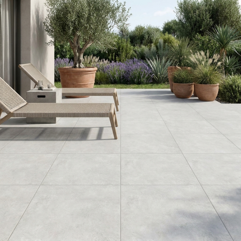 Dalle extérieur Max 2.0 Silver R11 60x60 cm