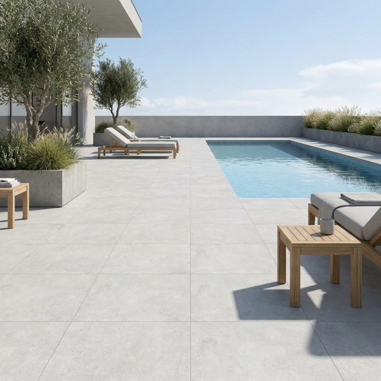 Dalle extérieur Max 2.0 Silver R11 60x60 cm
