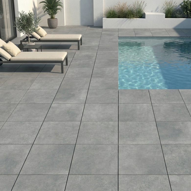 Dalle extérieur Link 2.0 gris R11 60x60 cm