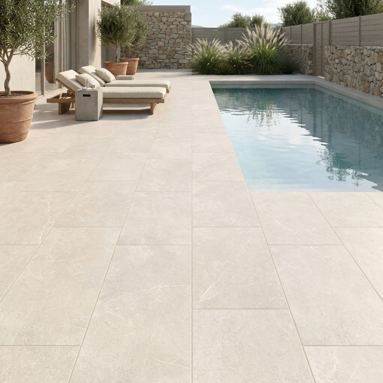Dalle extérieur Perle 2.0 cream R11 60x120 cm