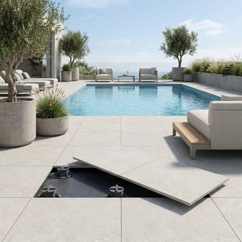Dalle extérieur Onyx 2.0 sand R11 60x60 cm