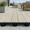 Dalle extérieur effet bois Upala naturel 2.0 R11 40x120 cm
