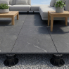 Dalle extérieur Opale 2.0 gris anthracite R11 60x60 cm