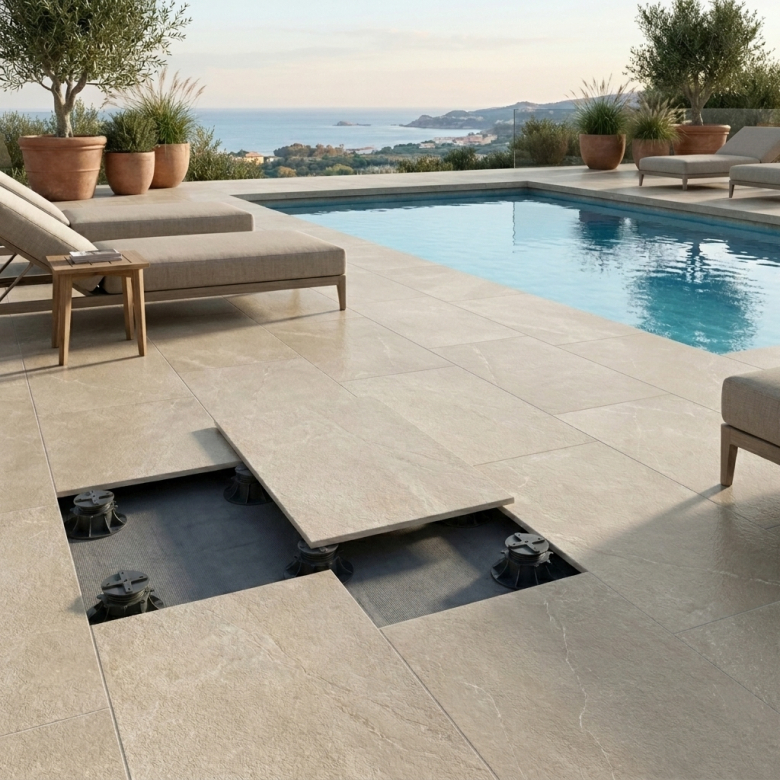 Dalle extérieur Opale 2.0 beige R11 60x120 cm