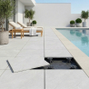 Dalle extérieur Lindos 2.0 Blanc grisé R11 60x60 cm